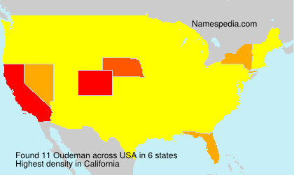 Surname Oudeman in USA Surname Oudeman in USA