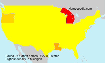 Surname Oudhoff in USA Surname Oudhoff in USA
