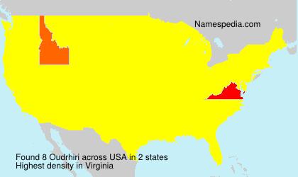 Surname Oudrhiri in USA Surname Oudrhiri in USA