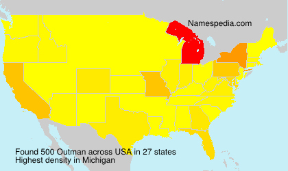 Surname Outman in USA Surname Outman in USA