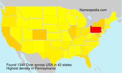 Surname Over in USA Surname Over in USA