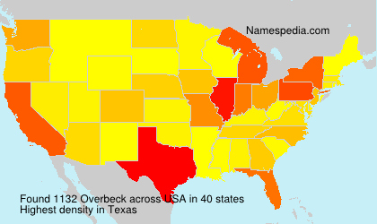 Surname Overbeck in USA Surname Overbeck in USA