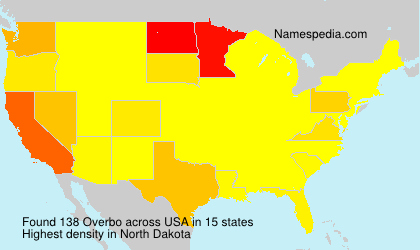 Surname Overbo in USA Surname Overbo in USA