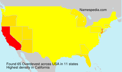 Surname Overdevest in USA Surname Overdevest in USA