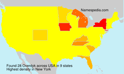 Surname Overdyk in USA Surname Overdyk in USA