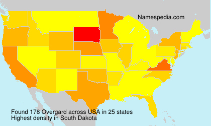 Surname Overgard in USA Surname Overgard in USA