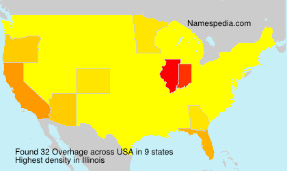 Surname Overhage in USA Surname Overhage in USA