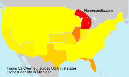 Surname Overheul in USA Surname Overheul in USA