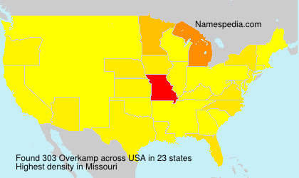 Surname Overkamp in USA Surname Overkamp in USA