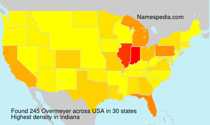 Surname Overmeyer in USA Surname Overmeyer in USA
