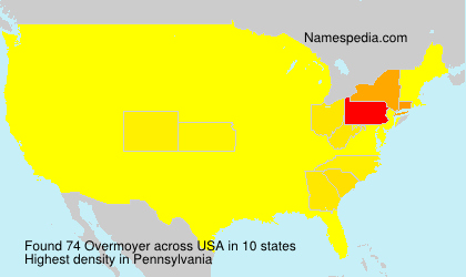 Surname Overmoyer in USA Surname Overmoyer in USA