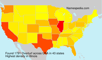 Surname Overturf in USA Surname Overturf in USA