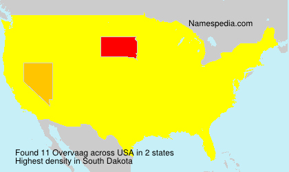 Surname Overvaag in USA Surname Overvaag in USA