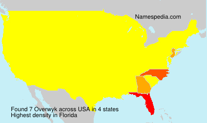 Surname Overwyk in USA Surname Overwyk in USA
