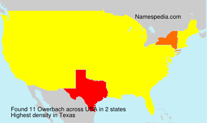 Surname Owerbach in USA Surname Owerbach in USA