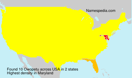 Surname Owopetu in USA Surname Owopetu in USA