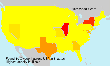 Surname Owoseni in USA Surname Owoseni in USA