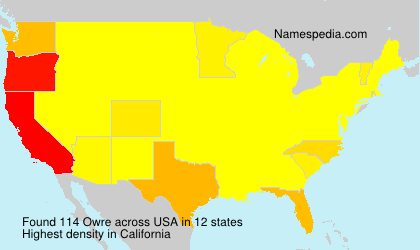 Surname Owre in USA Surname Owre in USA