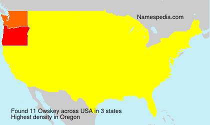 Surname Owskey in USA Surname Owskey in USA