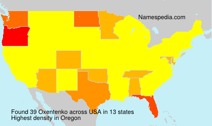 Surname Oxentenko in USA Surname Oxentenko in USA