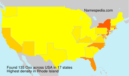 Surname Oxx in USA Surname Oxx in USA
