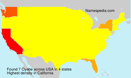 Surname Oyabe in USA