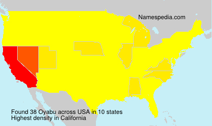 Surname Oyabu in USA
