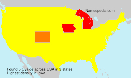 Surname Oyaide in USA Surname Oyaide in USA