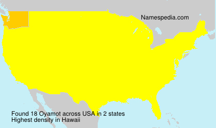 Surname Oyamot in USA
