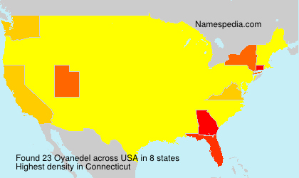 Surname Oyanedel in USA