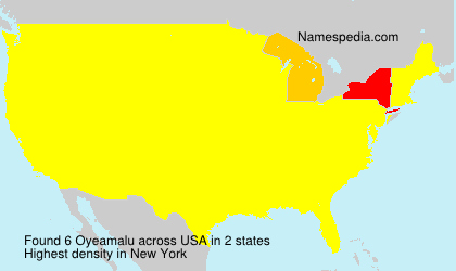 Surname Oyeamalu in USA