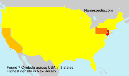 Surname Oyebolu in USA
