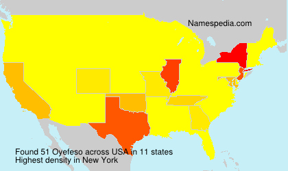 Surname Oyefeso in USA
