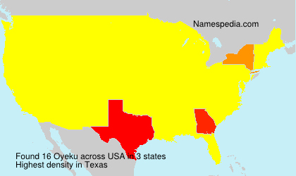 Surname Oyeku in USA