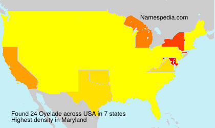 Surname Oyelade in USA Surname Oyelade in USA