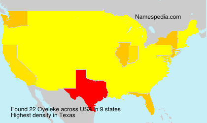 Surname Oyeleke in USA