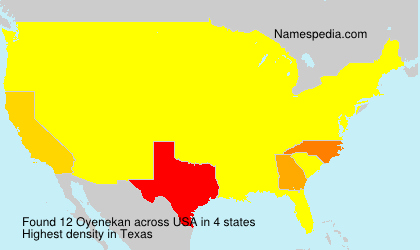 Surname Oyenekan in USA Surname Oyenekan in USA