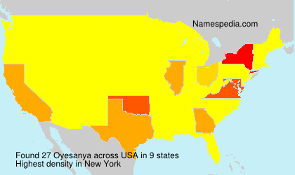 Surname Oyesanya in USA