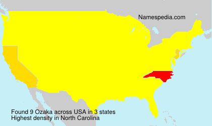 Surname Ozaka in USA Surname Ozaka in USA