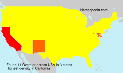Surname Ozatalar in USA Surname Ozatalar in USA