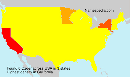 Surname Ozder in USA Surname Ozder in USA