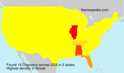 Surname Ozgowicz in USA Surname Ozgowicz in USA
