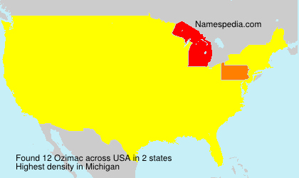 Surname Ozimac in USA Surname Ozimac in USA