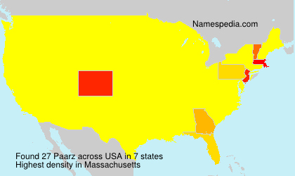 Surname Paarz in USA Surname Paarz in USA