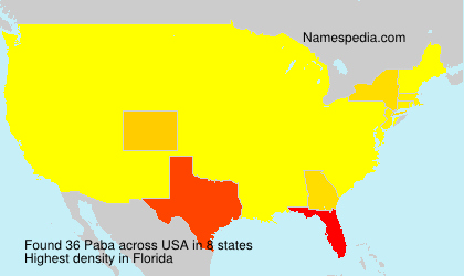 Surname Paba in USA Surname Paba in USA