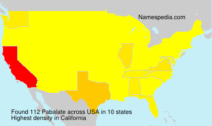 Surname Pabalate in USA Surname Pabalate in USA