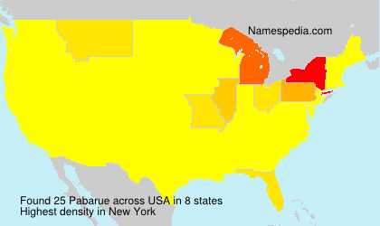 Surname Pabarue in USA Surname Pabarue in USA