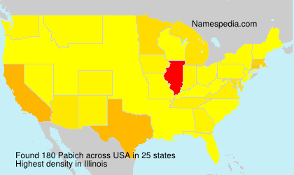 Surname Pabich in USA Surname Pabich in USA