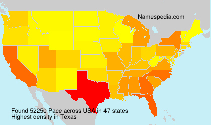 Surname Pace in USA Surname Pace in USA