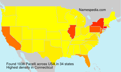 Surname Pacelli in USA Surname Pacelli in USA